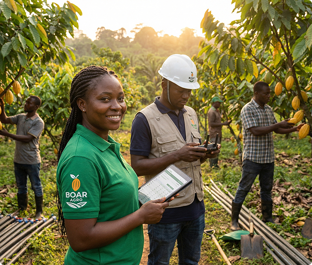 BOAR Agro farmers in the field